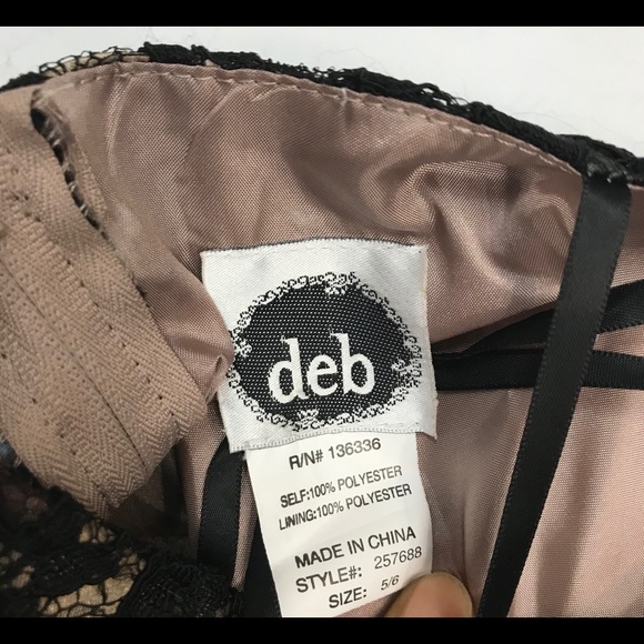 Deb women’s dress Sz 5/6 Black & animal print - Picture 6 of 6